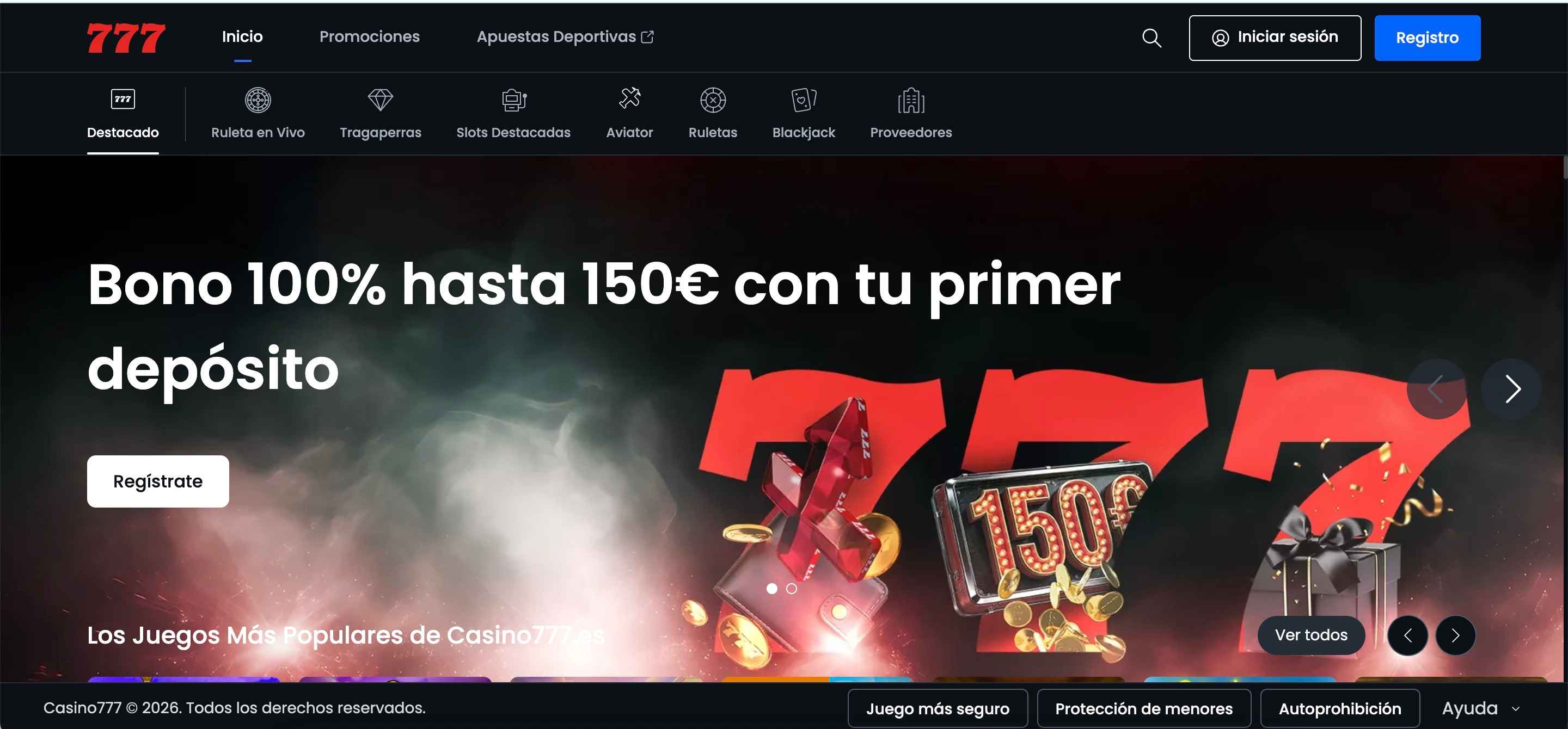 Reseña de Casino777 (2026)